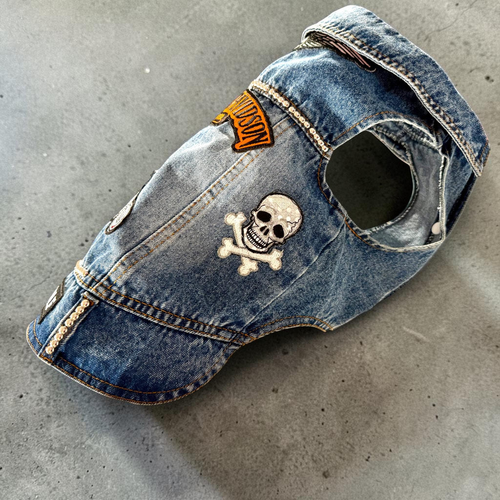LONE WOLF BIKER Vest for Small Dogs