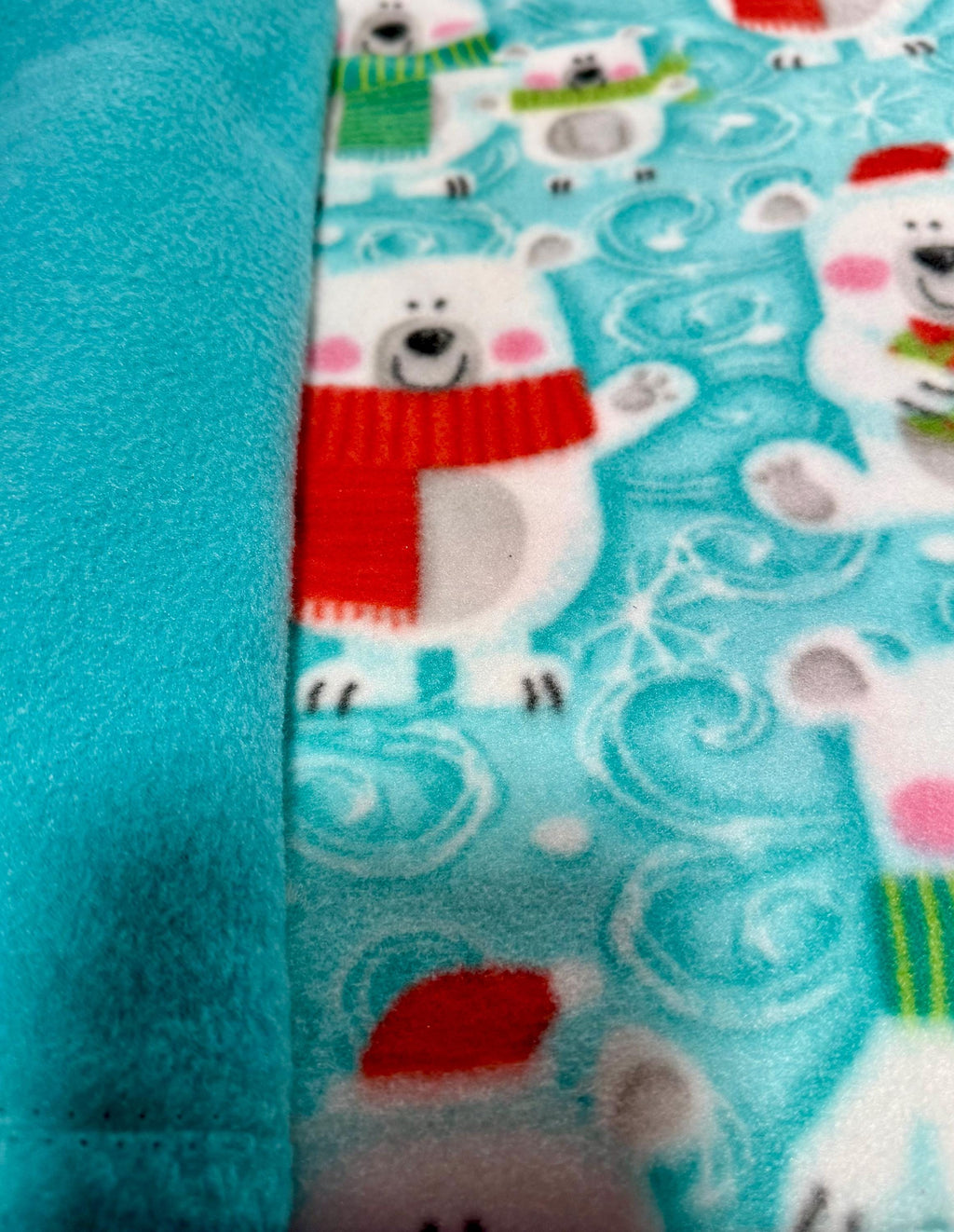 WINTER BEARS FLEECE Dog Jammies, HandmadeSmall Pet Onesie